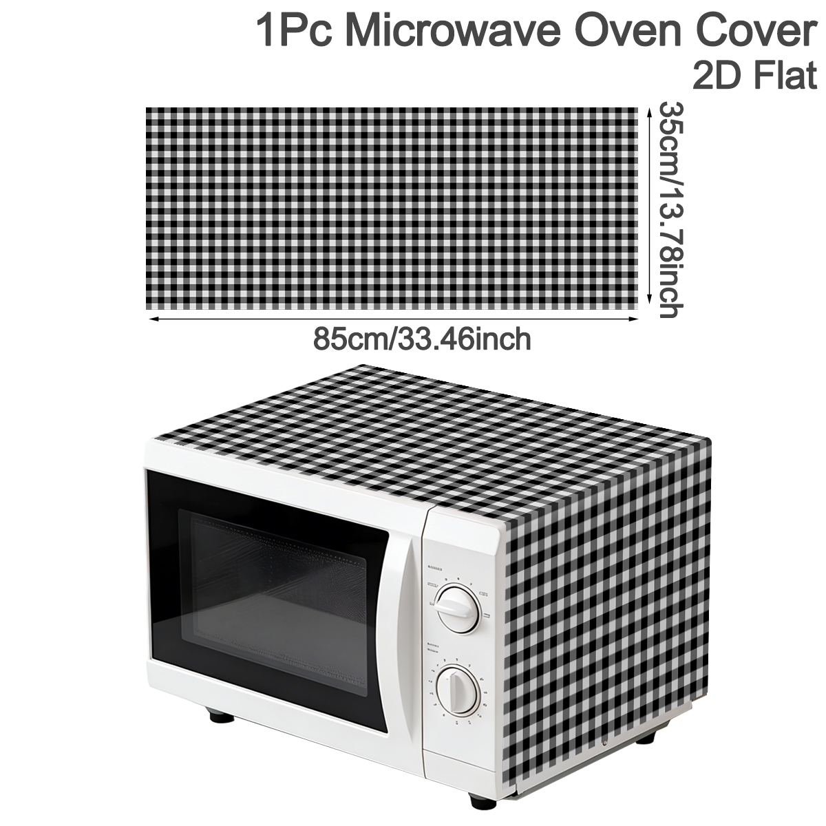 Black White Plaid Microwave Ov - Kitchen Appliances White 评论和价格