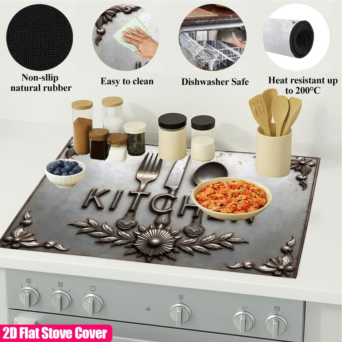 Heavy Duty Metal Stove Top Cov - Kitchen Appliances Electric Stove 评论和价格